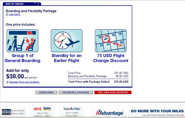 Oh, Travel: Optional Airline Fees