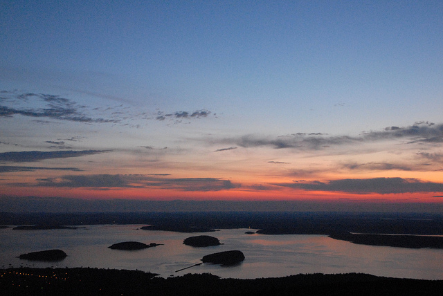 Maine: Sunrise on the Top of Cadillac Mountain